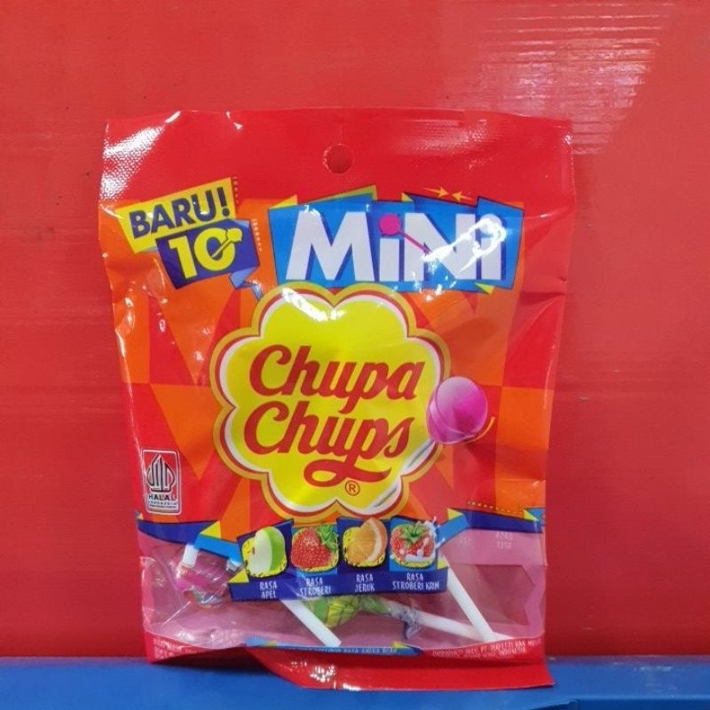 

Chupa Chups Mini isi 10 Lollipop ( 60gr )