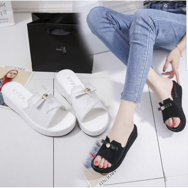 ABSshoes NN 15 sandal santai model wedges untuk wanita