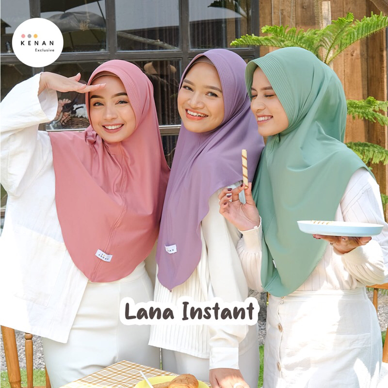 Hijab Kenan lana instan Ukuran L