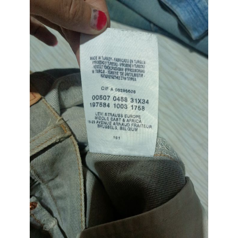 Levis 507 jeans abu