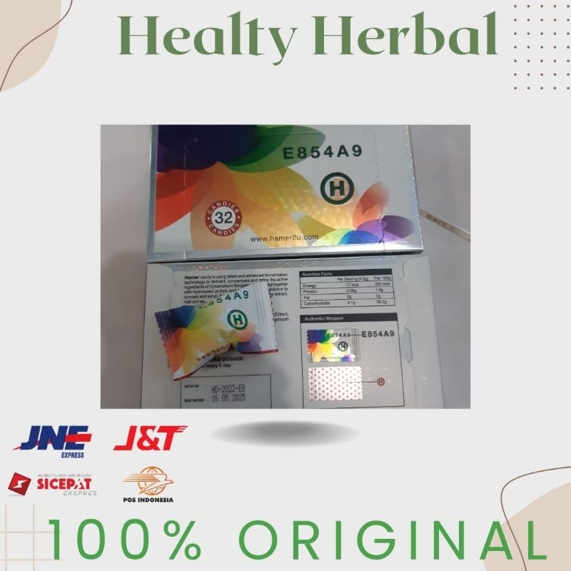 Hamer Rainbow Candy Original 1 Box Isi 32 Pcs