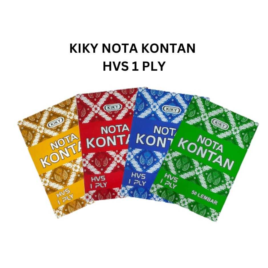 

NOTA KONTAN KECIL 1 RANGKAP/PLY MERK KIKY ISI 50 LEMBAR