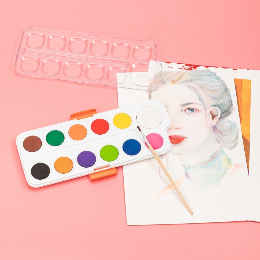 

Deli EC10-12 Cat Air / Watercolor Paint Color Emotion 12 Warna