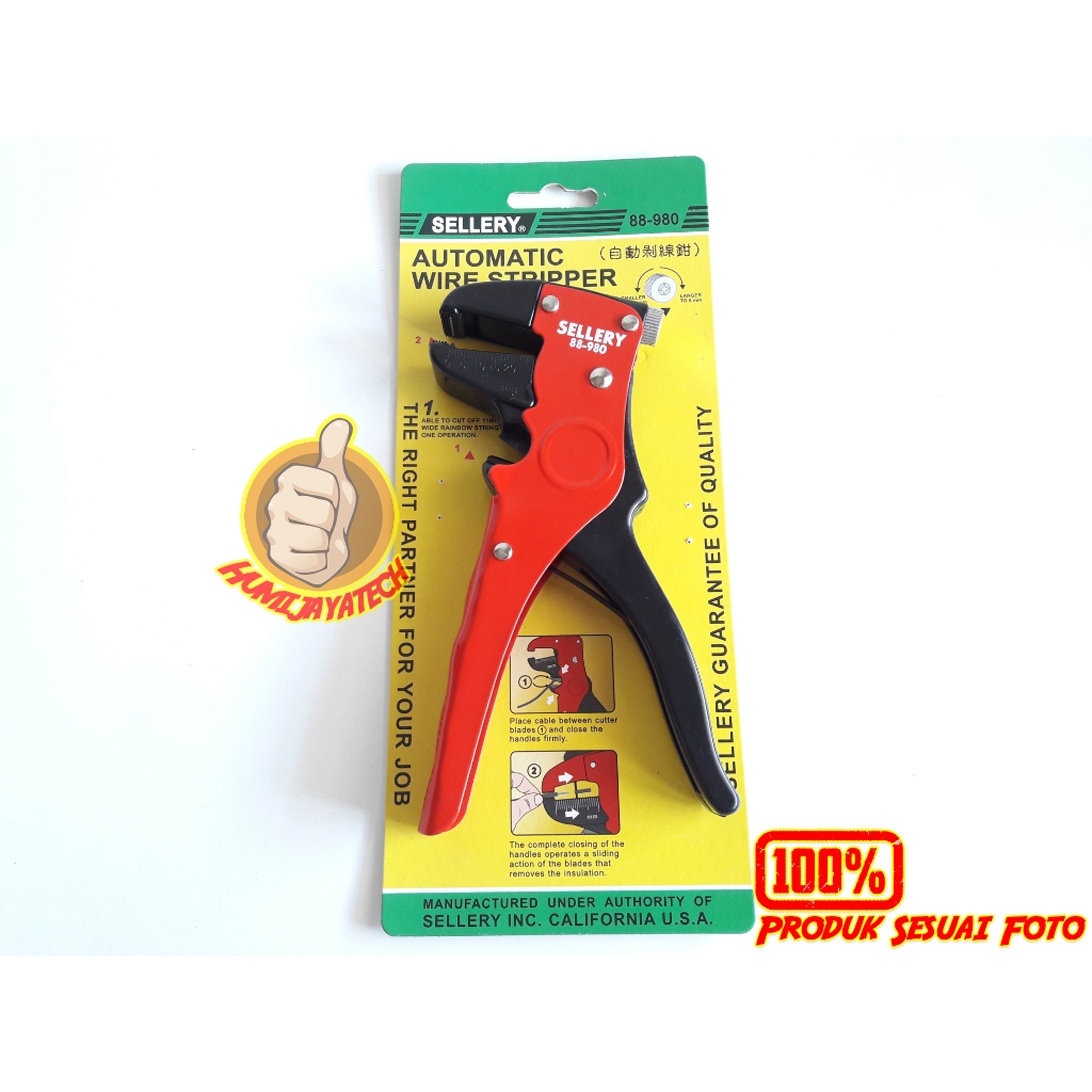 Tang Kupas Kabel Sellery / Tang Kupas Kabel Otomatis / Tang Kupas Kabel Sellery 88-980