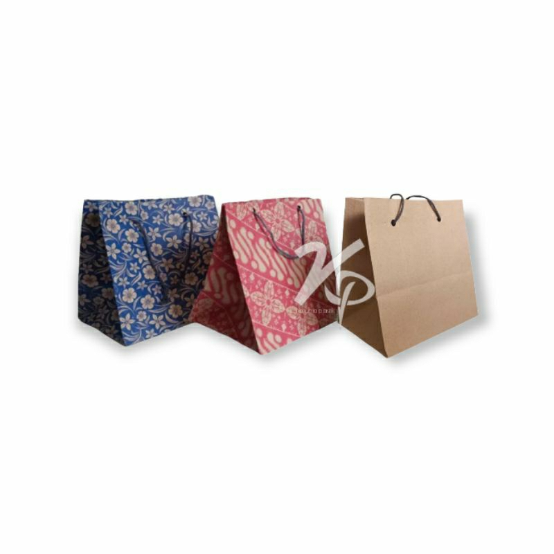 

Tas Kertas, Paper Bag R3 Donat, Toples ( Batik & Kraft ) 12pcs