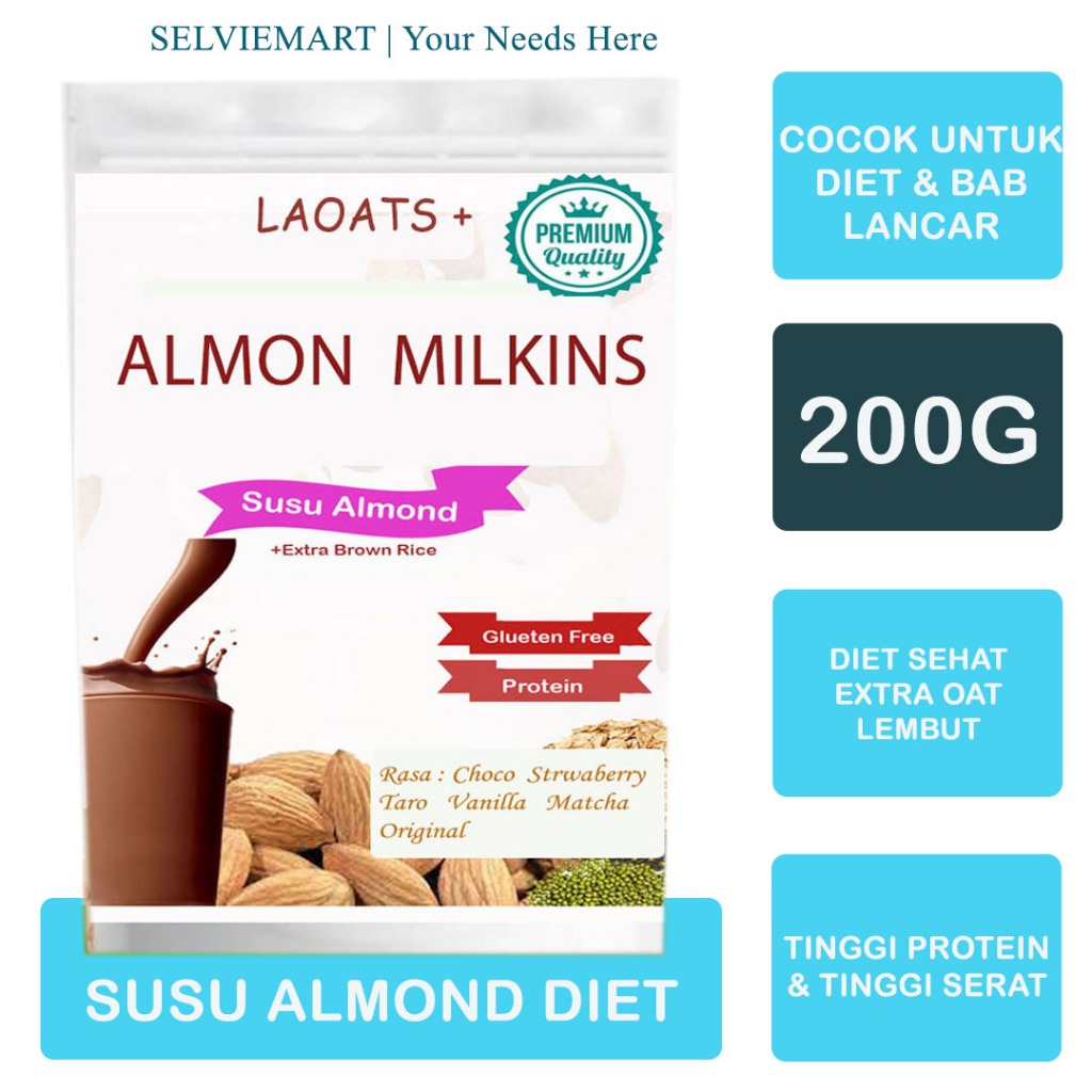 

Susu Almond Bubuk Penurun Berat Badan Bubuk Milk Diet Low Fat Oat Milk susu Rendah Lemak Untuk Diet Laoats