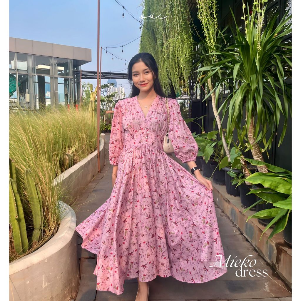 Mieko Flowie Dress - shandy aulia collections