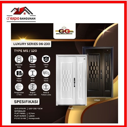 Pintu Baja GG Luxury 120x230