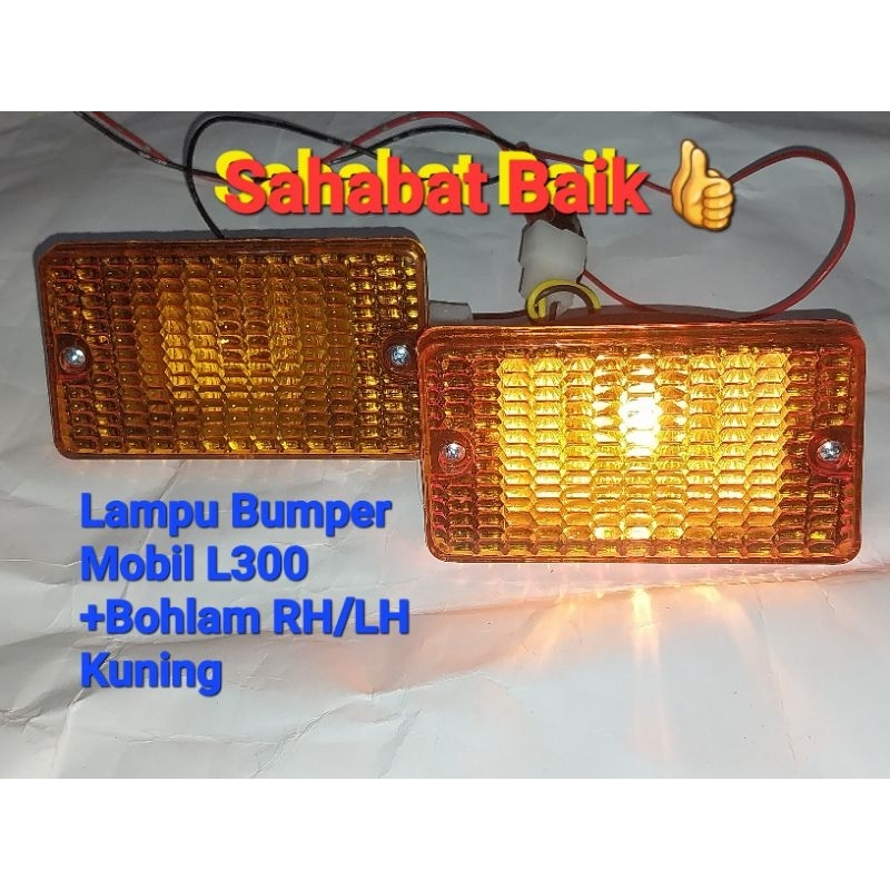 Lampu Bumper Mobil L300 + Bohlam RH/LH Kuning per pc