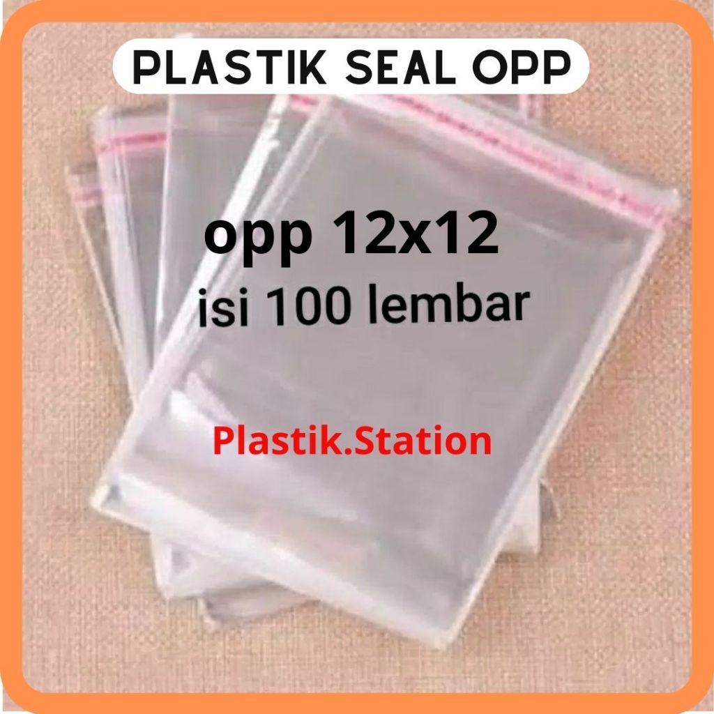 

Plastik OPP Bening Lem Perekat 12x12 (100-lbr) OPP Plastik Lem Kaca Plastik Undangan, Roti, Souvenir, Kaos