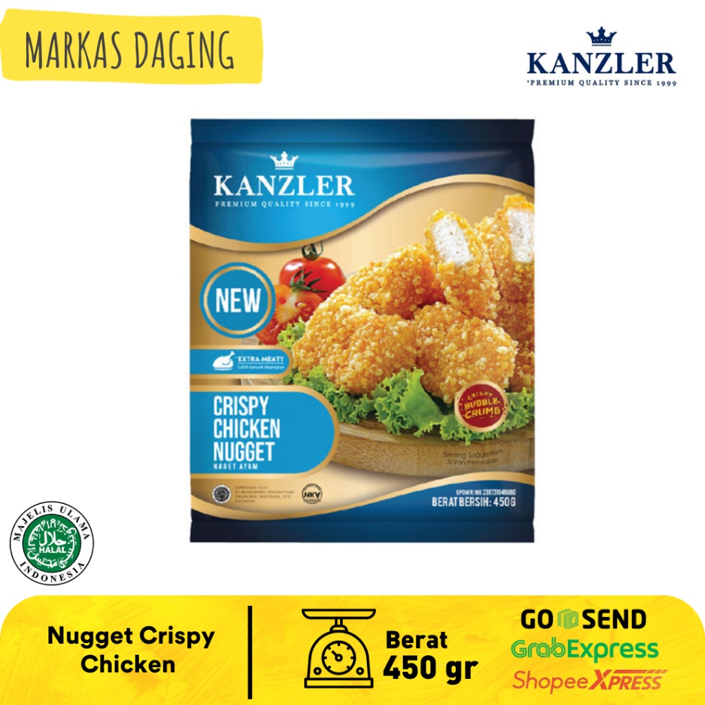 

✨Mall✨ CRISPY KANZLER NUGGET AYAM CHICKEN NUGGET / CRISPY CHICKEN NUGGET 450 gr serbuuu !