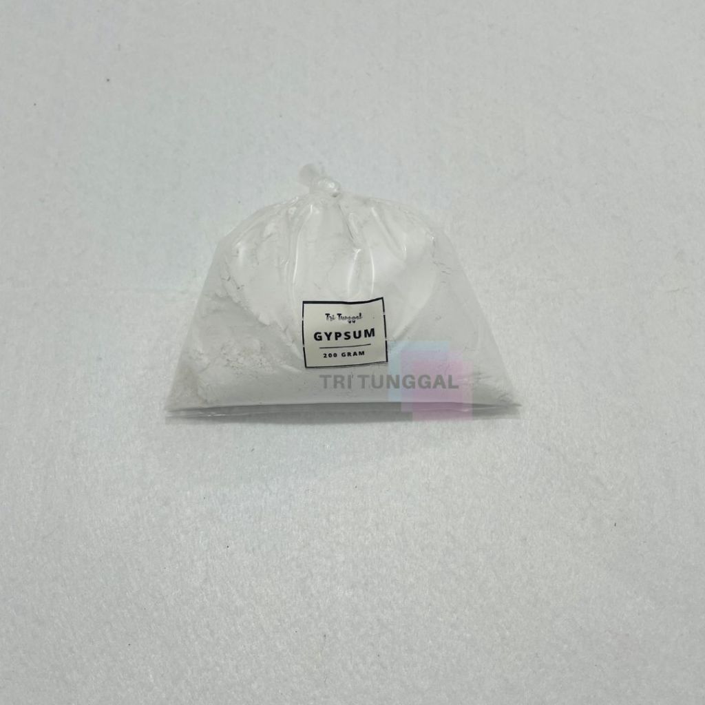 Powder Gypsum 200 gram Bubuk Casting Gipsum Warna Putih Semen Tepung Fast Dry Craft Material Statue 
