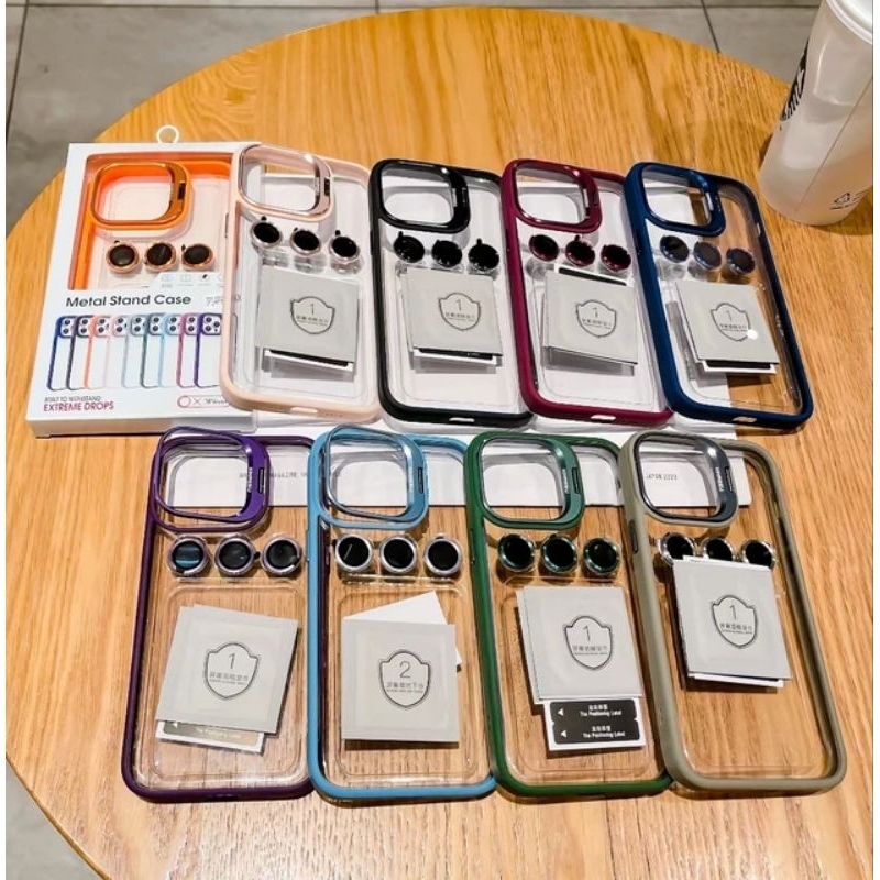 Case Eason New Hybrid Impact glass pro with camera protector holder back cover for Iphone 12 12 Pro 