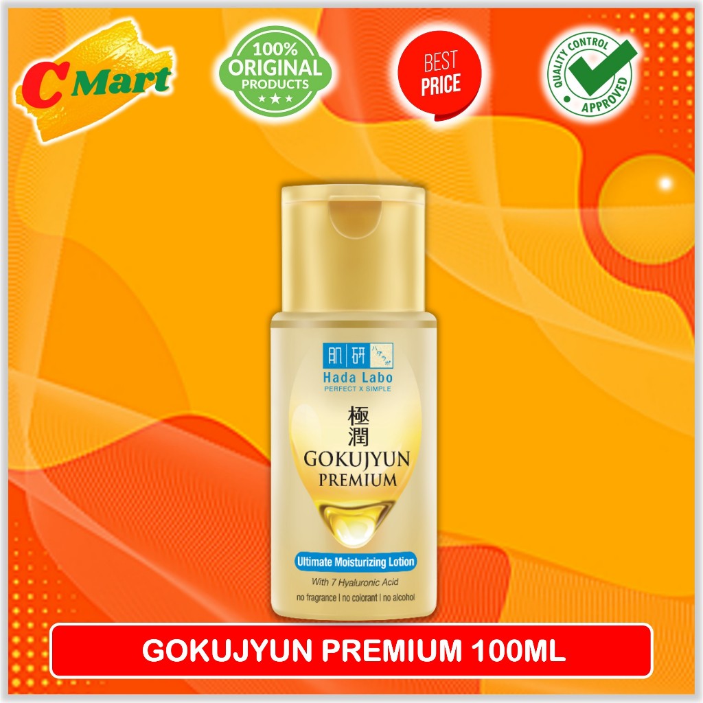 Hada Labo Gokujyun Premium Ultimate Moisturizing Lotion 100ml - Skincare Hydrating Toner - CMart