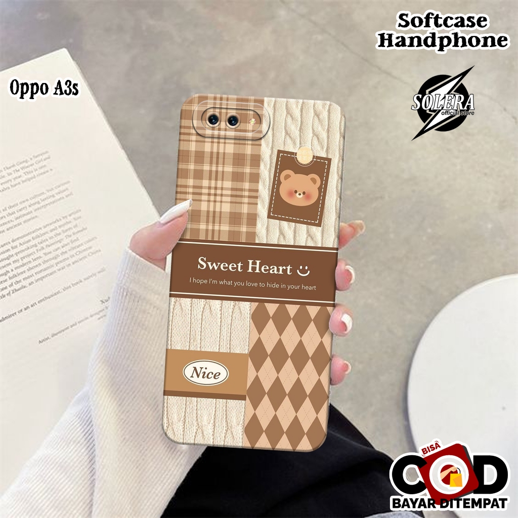 Case Oppo A3s Softcase Oppo A3s Silikon Pro Camera Fashion Case Kartun Lucu Cover Hp Kesing Oppo A3s
