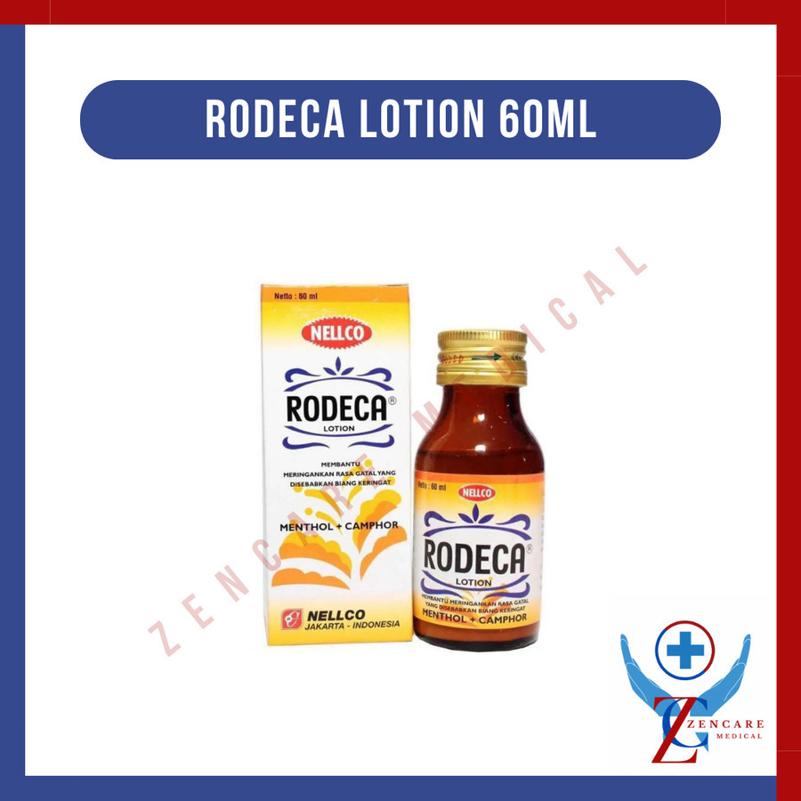 Nellco Rodeca Lotion Menthol + Camphor Bedak Cair 60 ML
