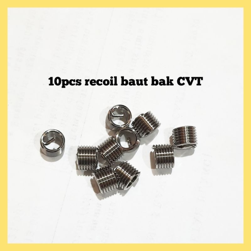 IS0004 Paket 10pcs recoil baut CVT recoil baut bak CVT recoil CVT baut 10 kunci 8