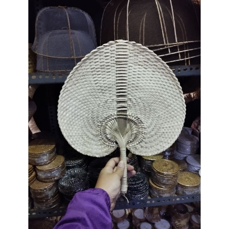 Kipas anyaman 22x28cm /Kipas pandan/Kipas rotan/kipas lontar/Souvenir nikah/Dekorasi rumah