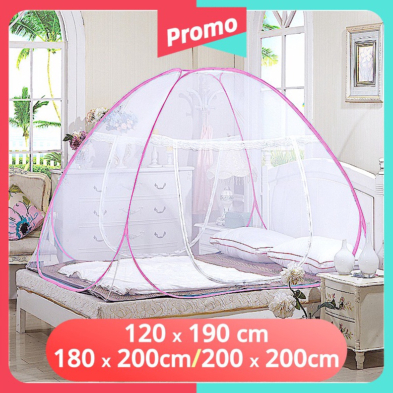 Terbaik KELAMBU MURAH BERKUALITAS TINGGI 120X190CM / 180X200CM / 200X200CM buruan