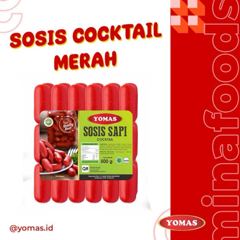 

YOMAS PREMIUM Sosi Sapi Merah 500 Gram