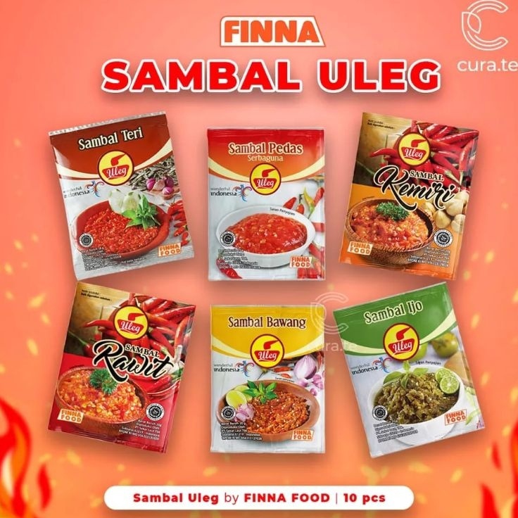 

Hanya disini SAMBAL ULEG FINNA/SAMBAL PEDAS/SAMBAL TERi/SAMBAL HIJAU/SAMBAL BAWANG/SAMBAL TERASI ISI 10 PCS