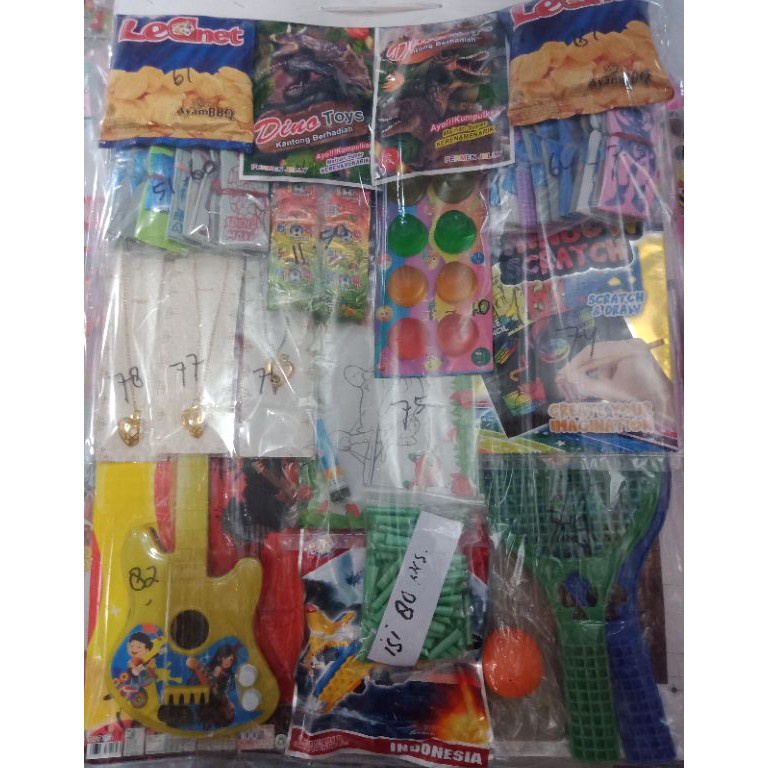 MURAH MERIAH MAINAN CABUTAN HADIAH MAINAN ISI 80 PCS