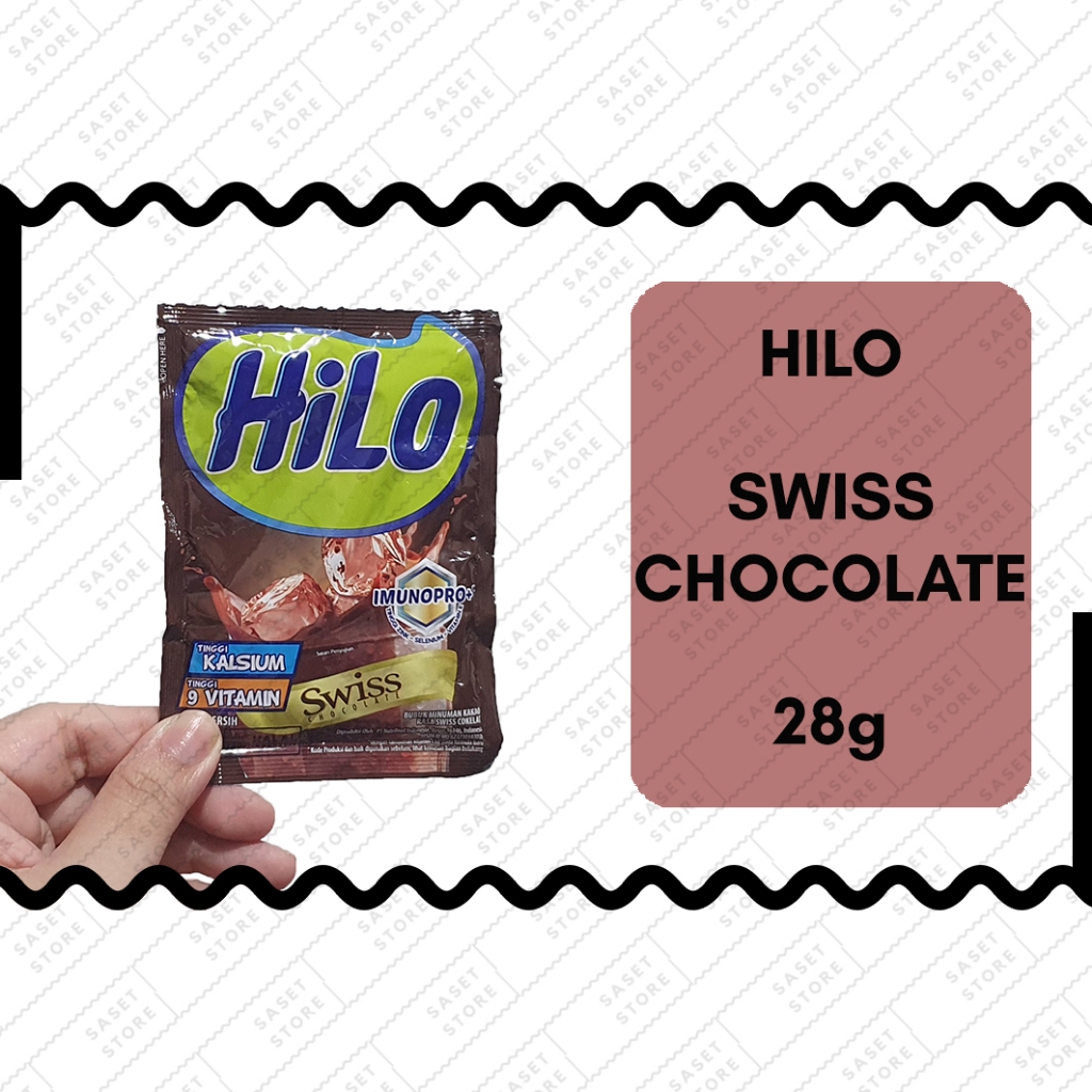 

HiLo Swiss Chocolate 28g Sachet Minuman Serbuk Instan Cokelat