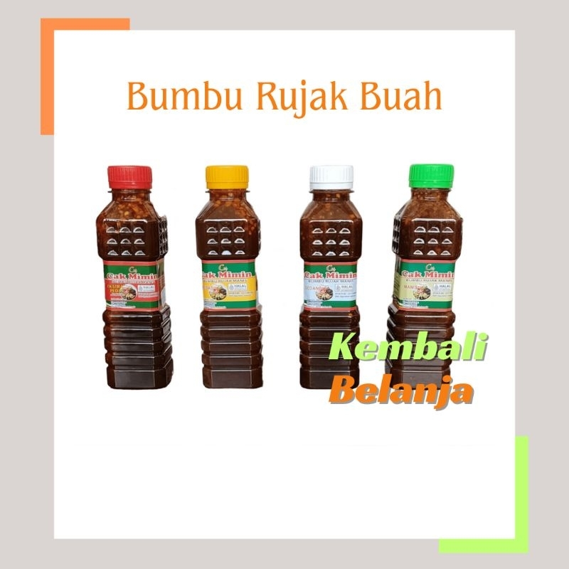 

Bumbu Rujak Manis 250 Ml/ Bumbu Rujak Manis Cak Mimin/ Bumbu Sambal Rujak Manis/ Sambel Rujak Manis/ Bumbu Rujak Buah