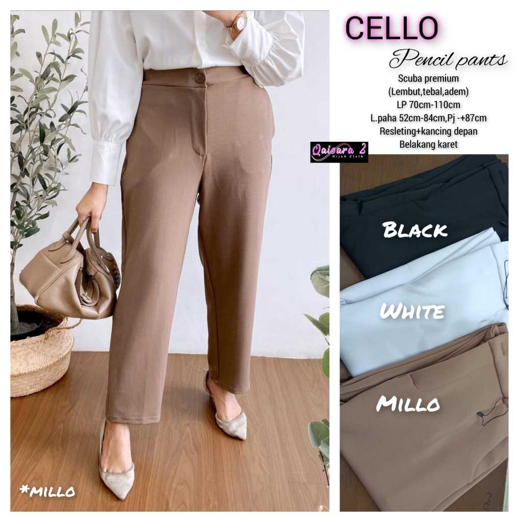Cello Celana Pants Wanita ORI by Qaisara