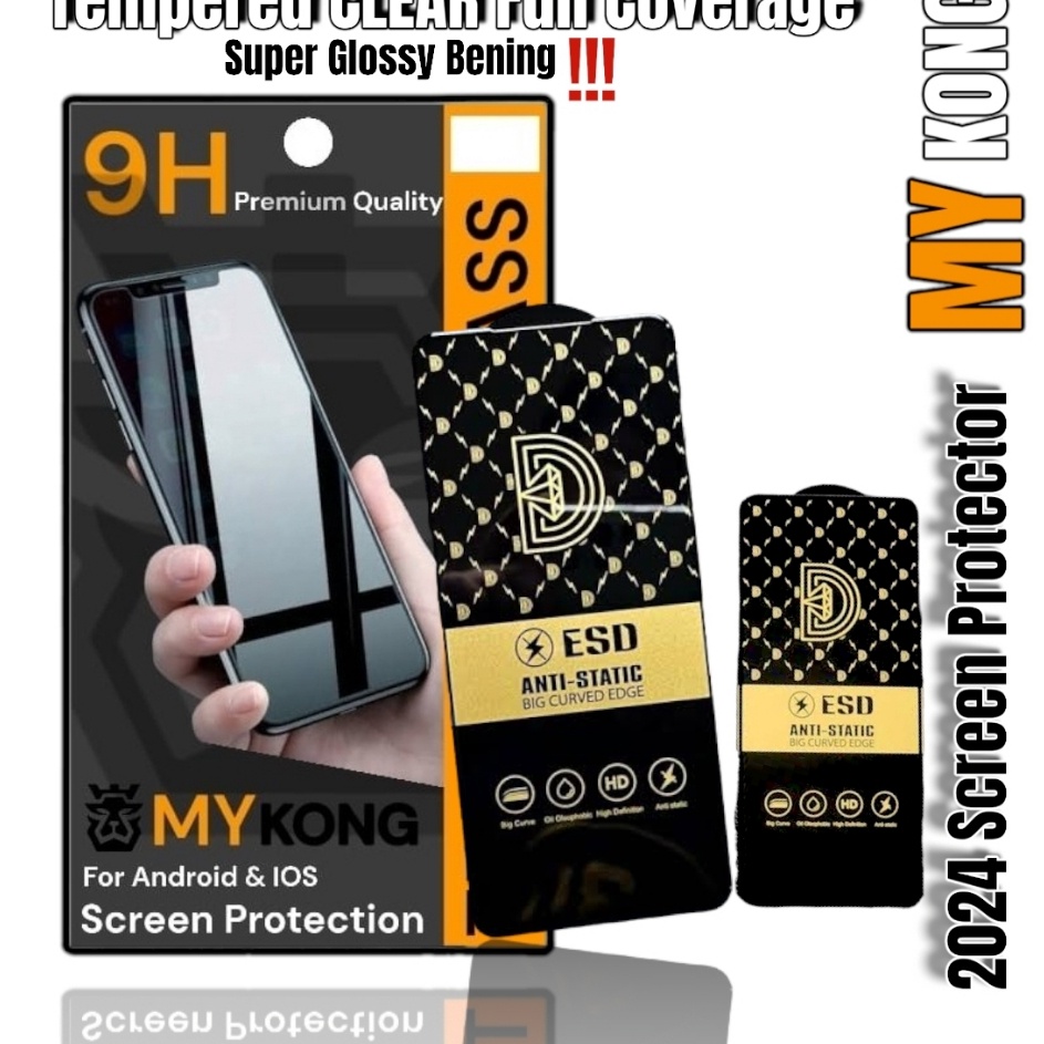 Super Promo 2024 Tempered ORIGINAL MY KONG CLEAR Samsung S23 S23FE S23+ S22 S22 Plus S21 S21+ S21FE 