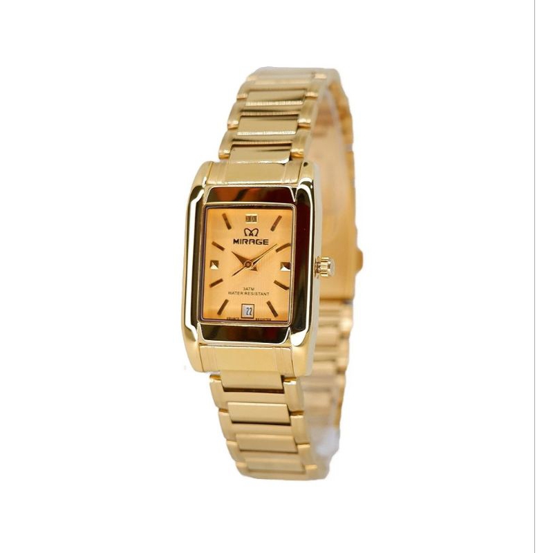 jam tangan mirage rante wanita 7394 original tahan air