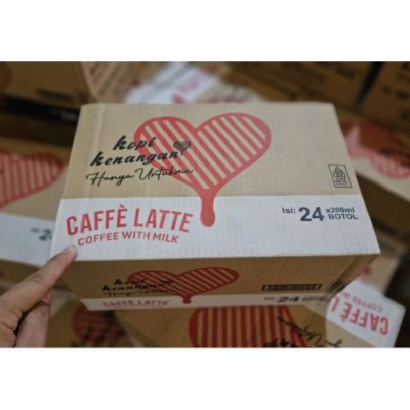 

kopi kenangan caffe latte coffe with milk 200ml isi 24 botol