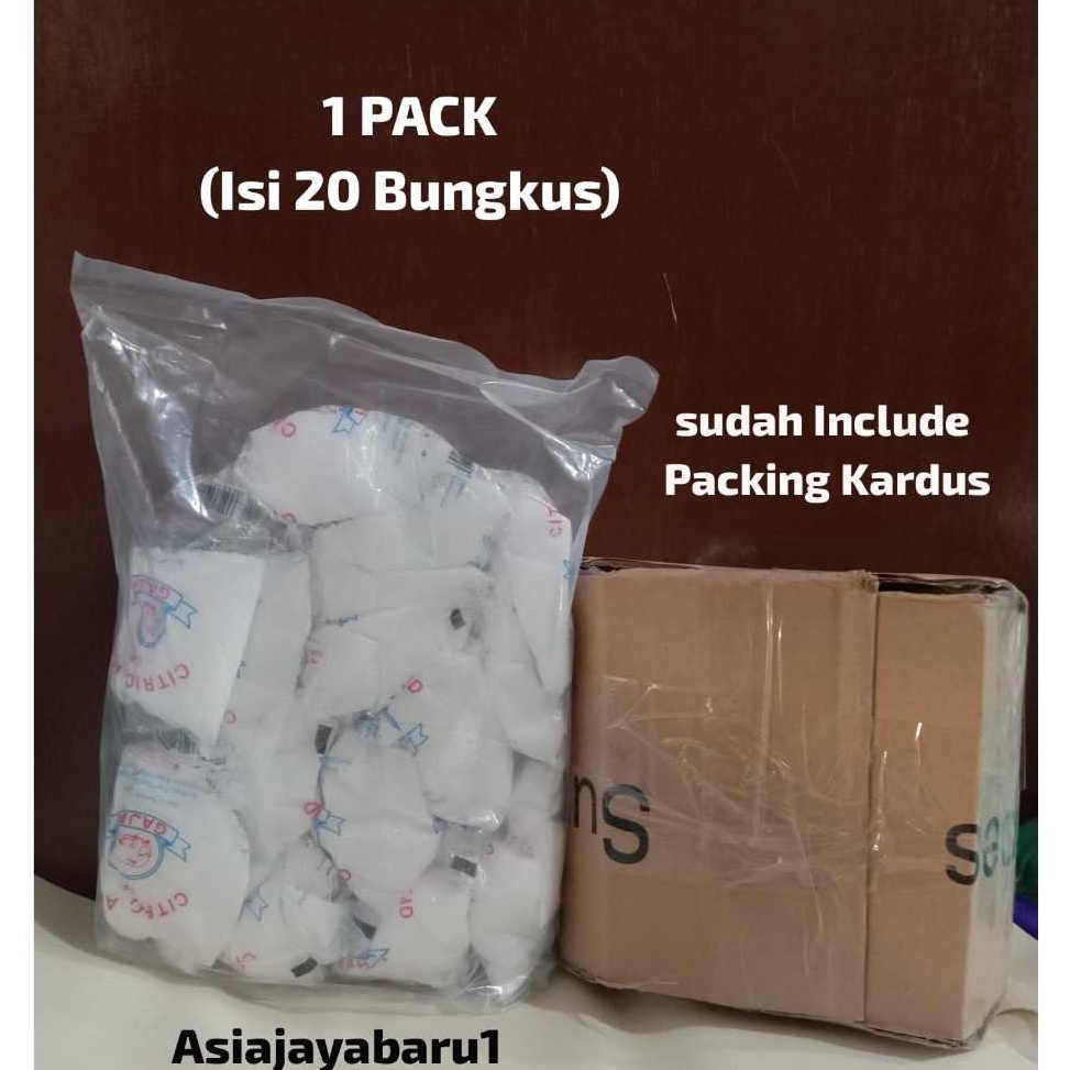 

11.11 MALL Citrun cap Gajah 1pak isi 20bungkus @50 gr - Citric Acid