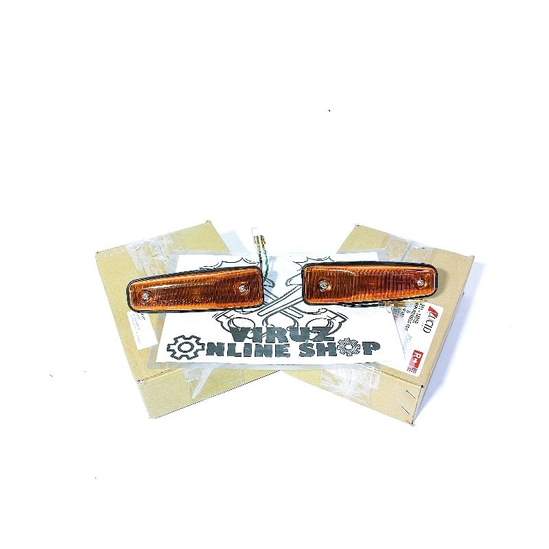 LAMPU SEIN SEN RITING FENDER SAMPING KIRI ATAU KANAN DAIHATSU CHARADE G10 1980