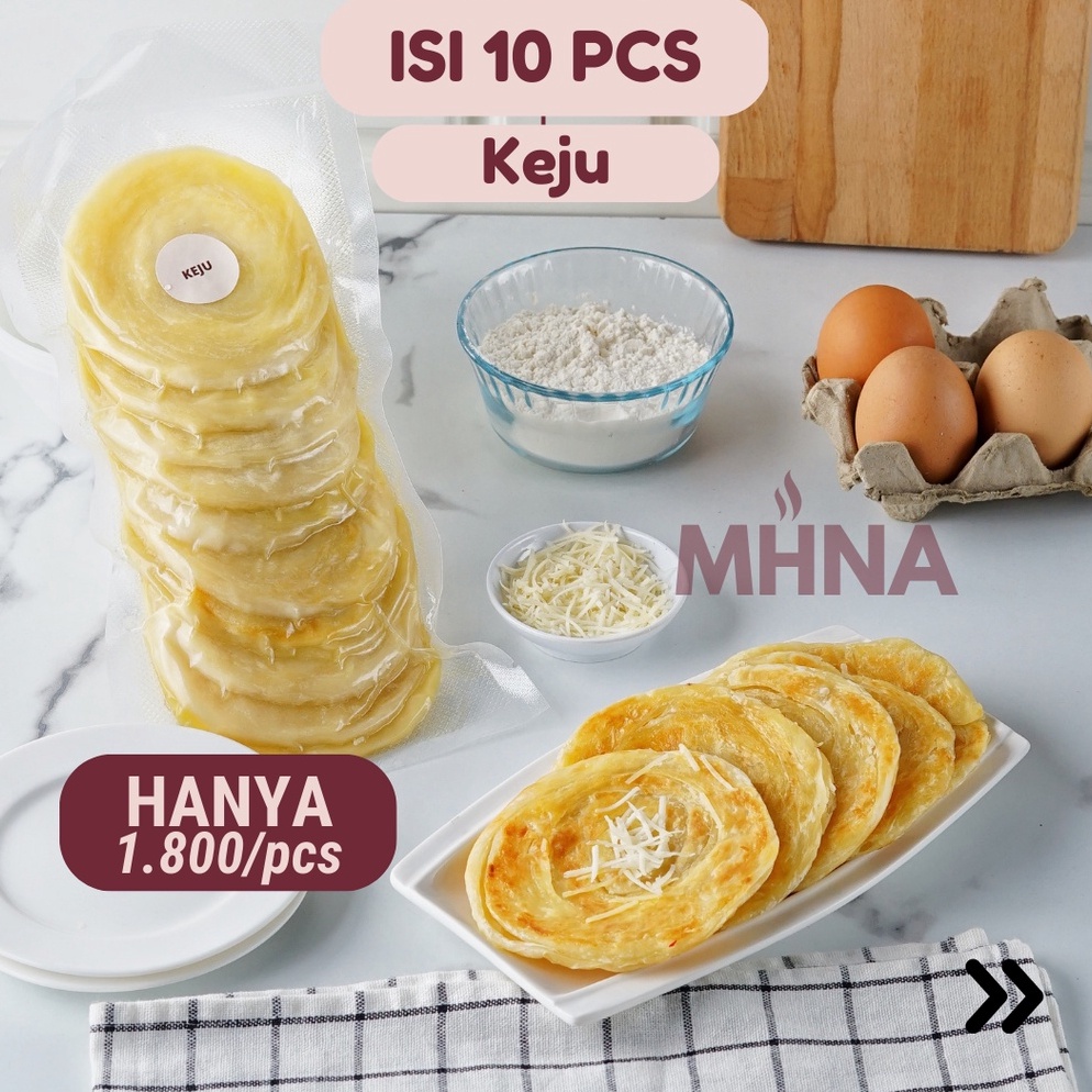 

More Info Here Roti Maryam / Roti Canai / Roti Cane Frozen Rasa Keju Isi 10 Pcs