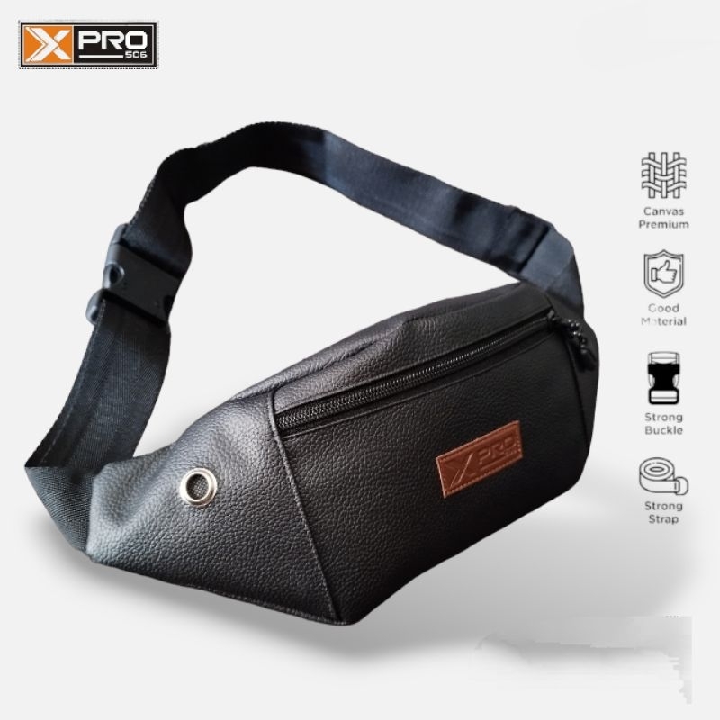 XPRO-506 | TAS SELEMPANG PRIA KULIT PU | TAS SLING BAG COWOK PRODUK ORIGINAL