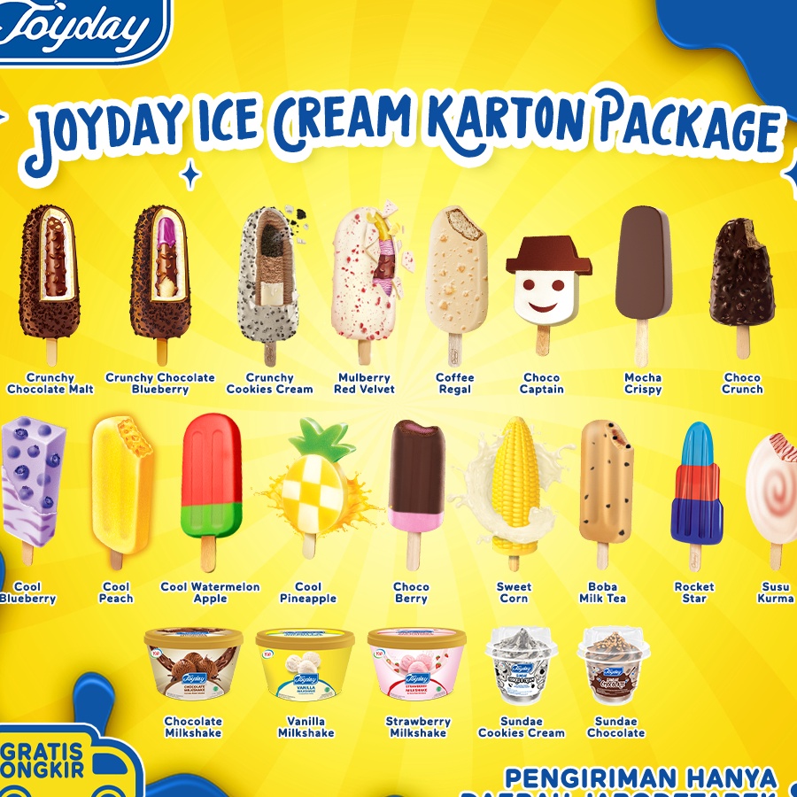 

DLDG6055 ✓ Joyday Ice Cream Karton Package - Single Variant