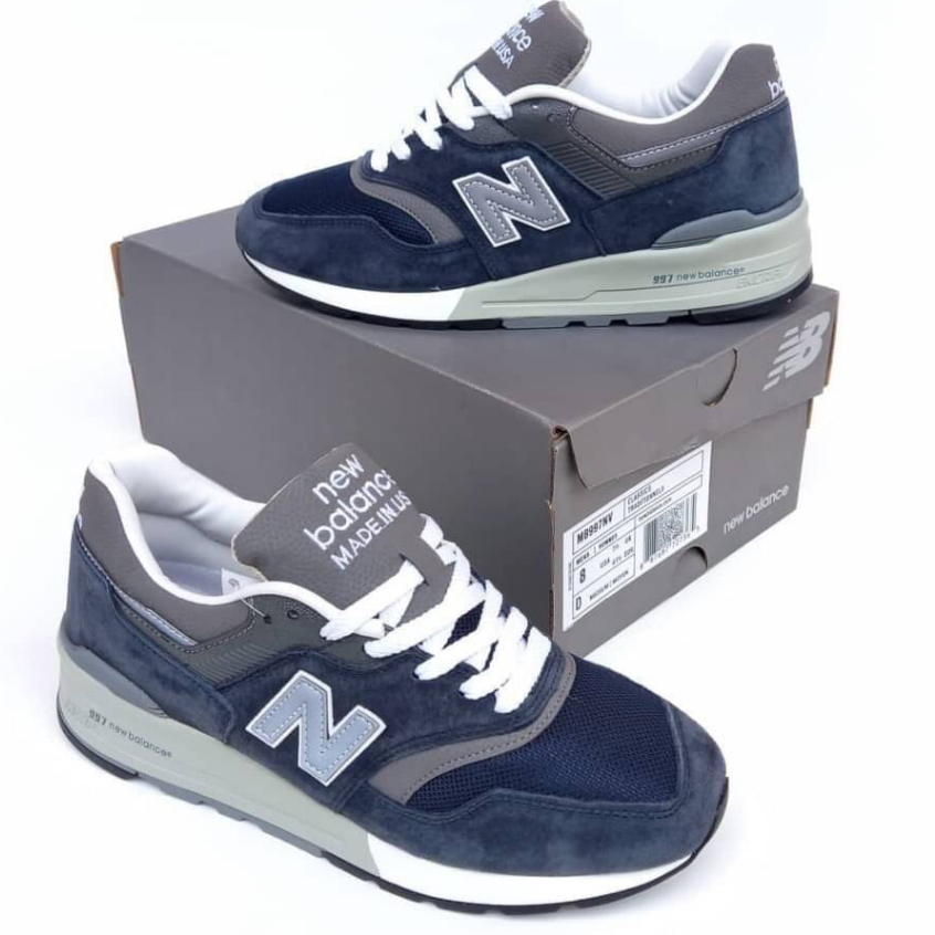 Sepatu NB New Balance 997 Navy Made In USA - Sneakers New Balance