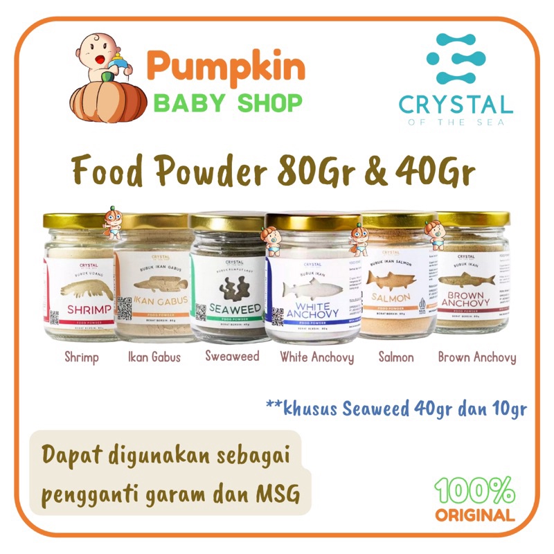 

Termurah Crystal Of the Sea Food Powder Bubuk Mpasi grosir