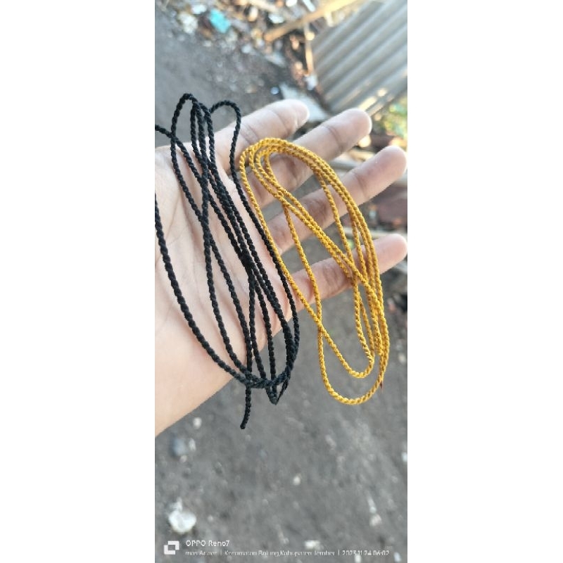 benang rajut super kuat cocok untuk "tasbih ,gelang ,kalung dan aksesoris lainya" 1 meter- 3meter