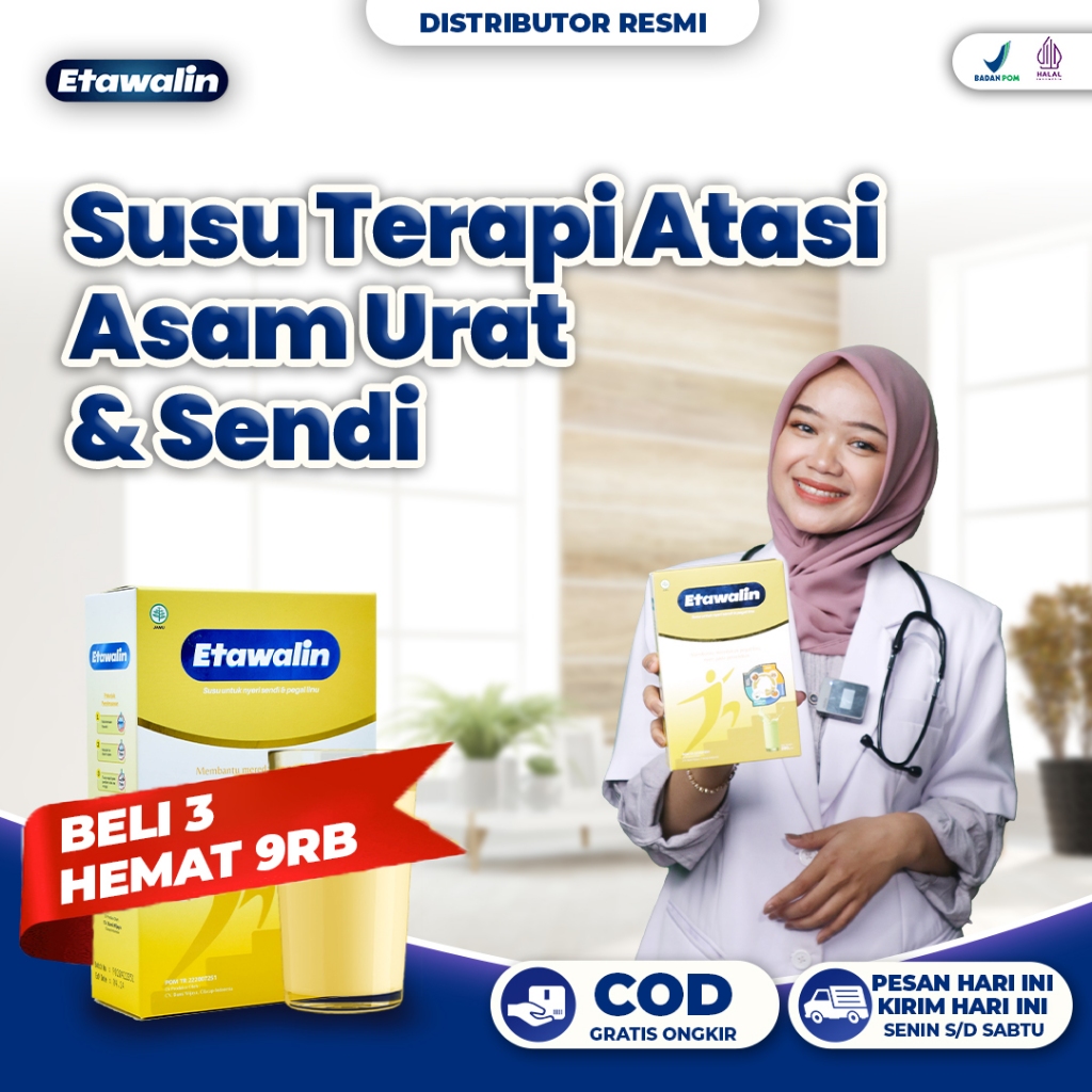

Etawalin Susu Terapi Original – Susu Etawa Dengan Herbal Atasi Nyeri Sendi Tingkatkan Kepadatan & Kesehatan Tulang Sendi Susu Anti Asam Urat Rematik 200gram