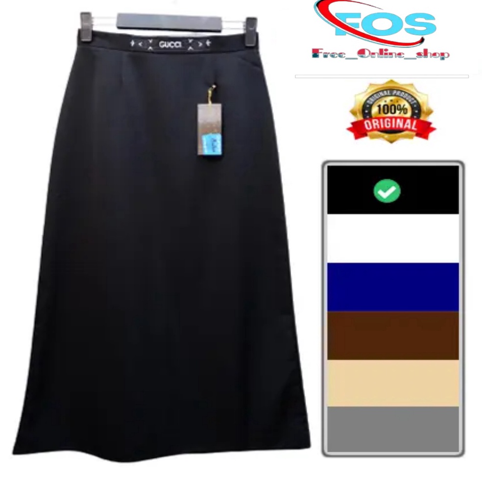 ☄️NEW✨ Rok kerja line A Maxi skirt size S - XL / rok kerja panjang wanita - rok kerja wanita - rok k