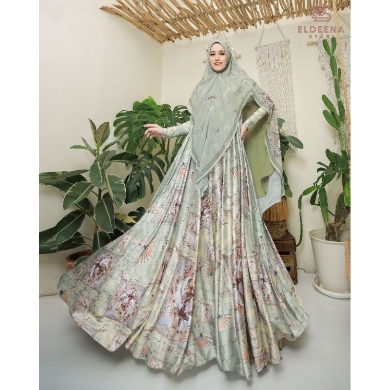 New EL.deena Syar'i NEW SWISS SERIES Gamis Set Khimar // Bisa Cod Alisha muslim Fashion