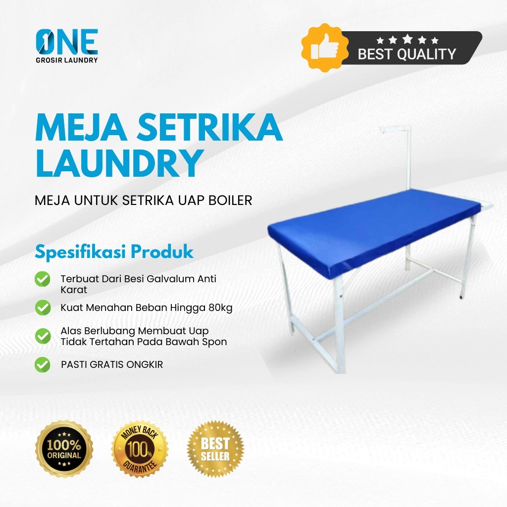 Meja Setrika Uap Premium / Setrika Laundry