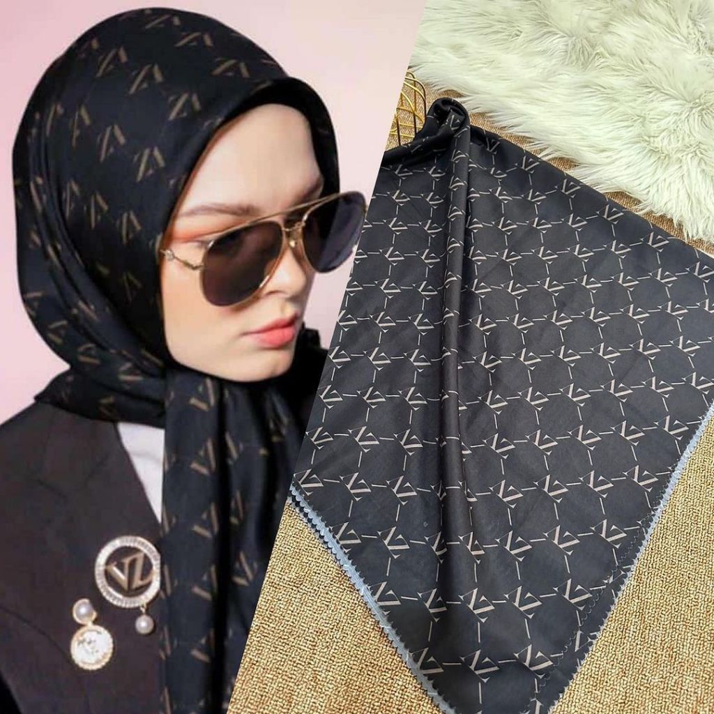 HIJAB SEGIEMPAT MOTIF VZ TERBARU - KERUDUNG VZ TERBARU