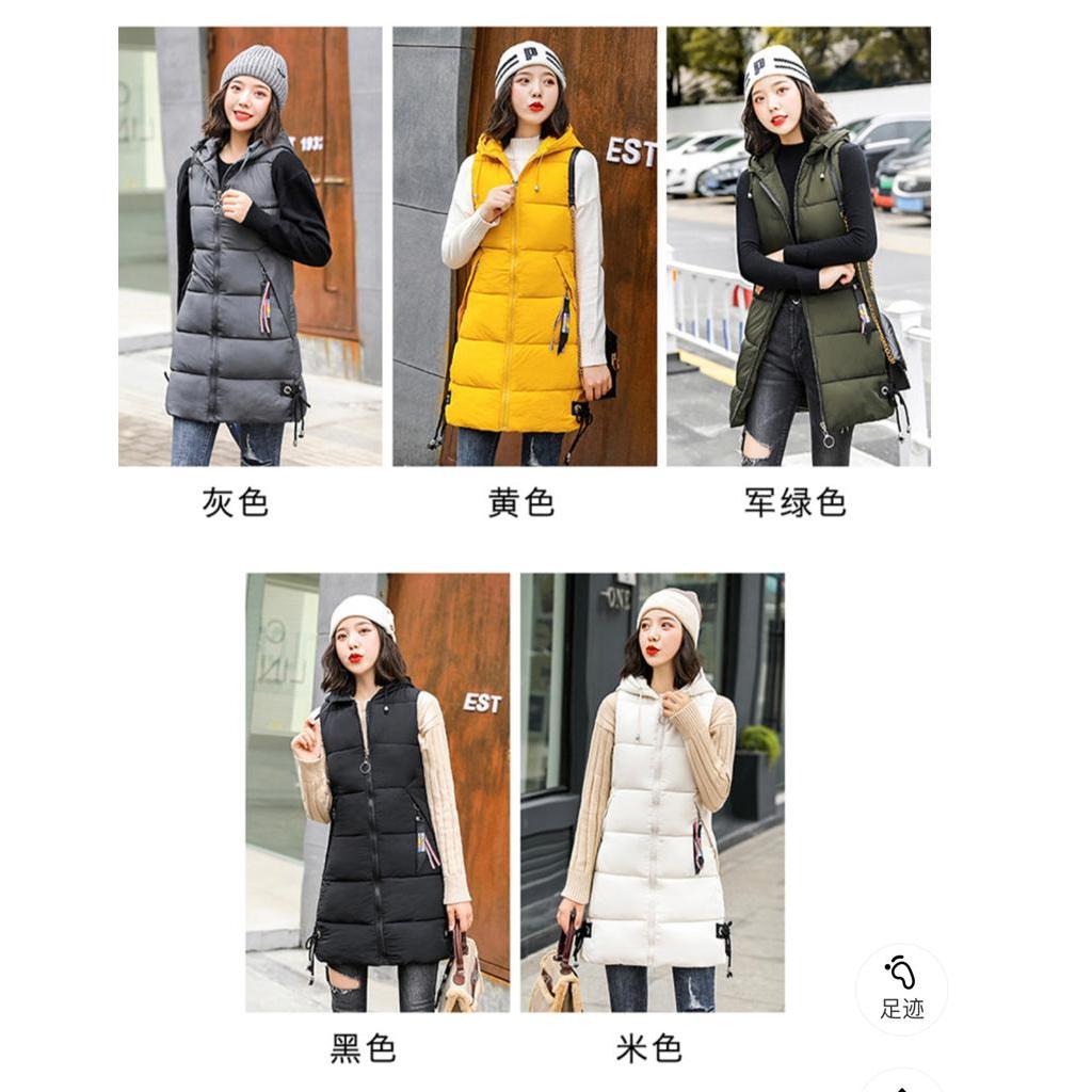 Rompi Jaket Musim Dingin Wanita New Rompi Tanpa Lengan Mantel Kardigan Atasan, vest Winter Wanita