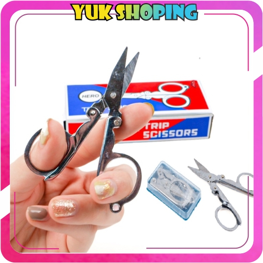 

✧YUKSHOPING✧ GUNTING KECIL LIPAT SATUAN HERO TRIP SCISSORS Gunting Lipat Mini Stainless Tajam S098