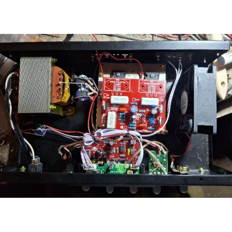 Terangshop17 Power Amplifier Rakitan 5 Amper Subwoofer Bluetooth Karaoke