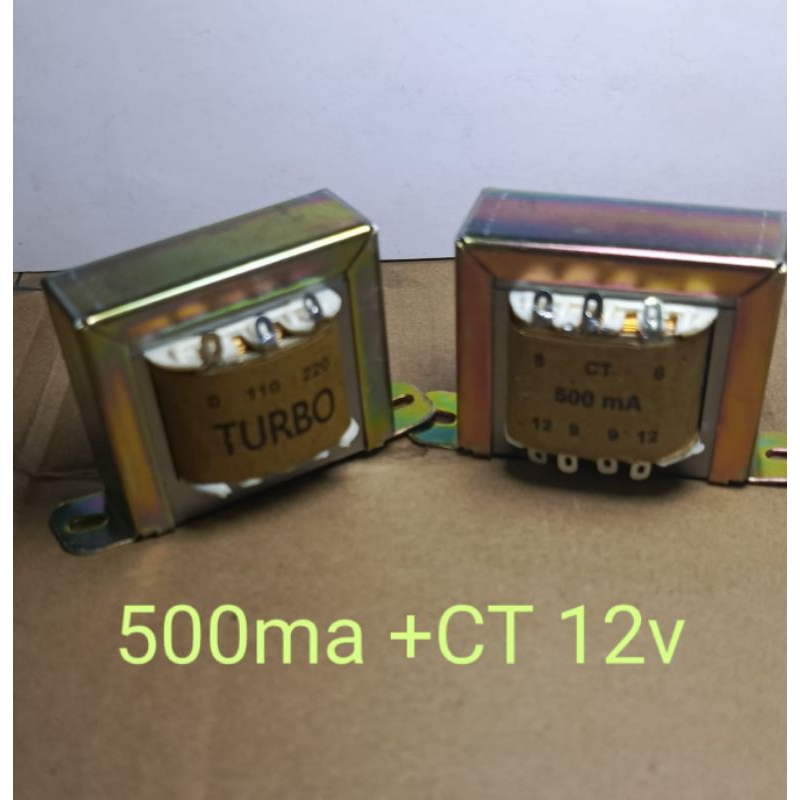 Trafo 500ma CT-CT 12v