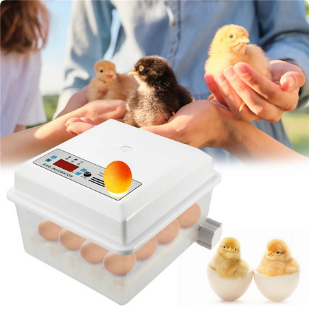 Inkubator Otomatis 16 Telur Kontrol Digital Inkubator Triocottage Penetasan dengan Turner